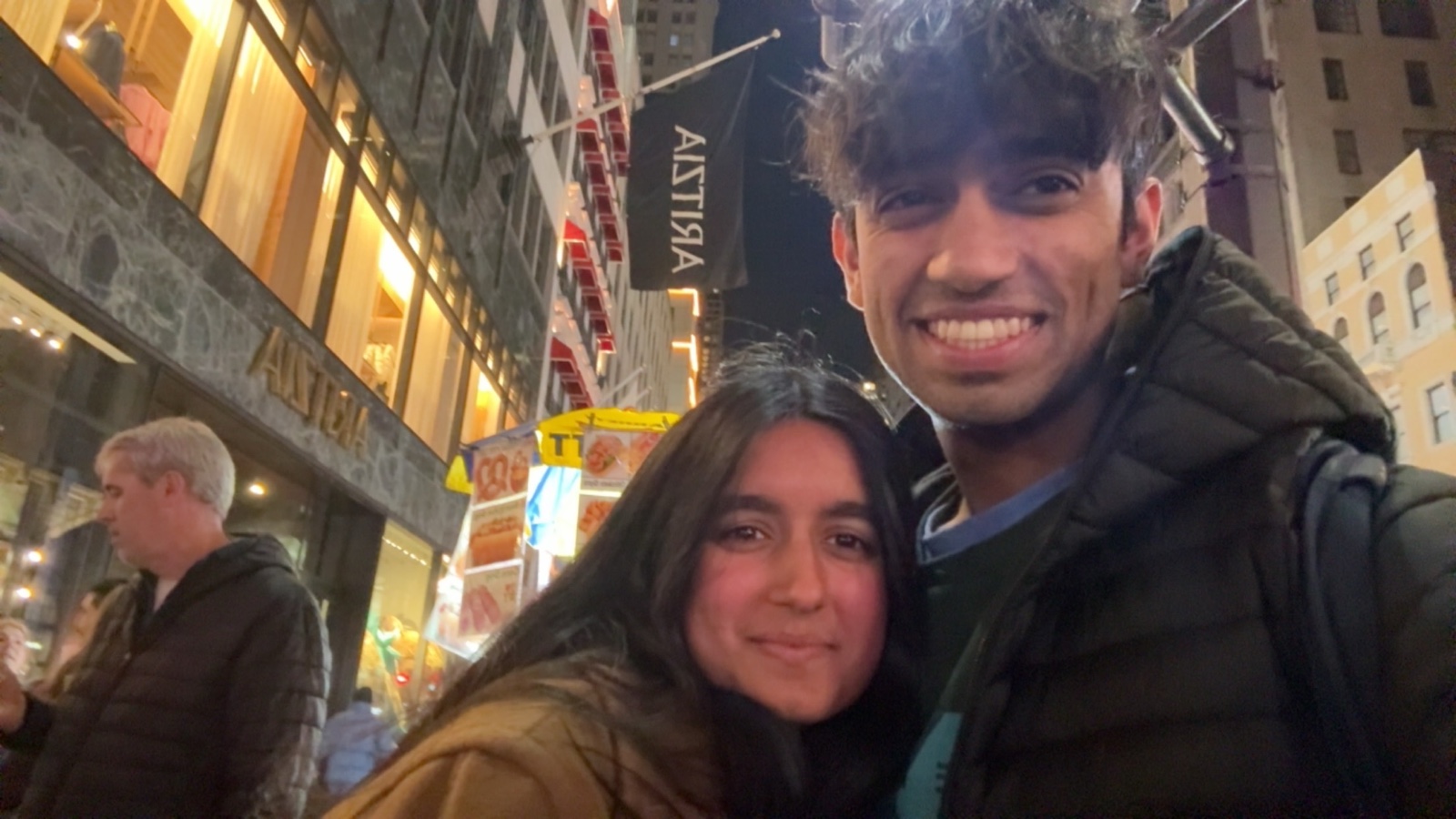 The two of us together in the city